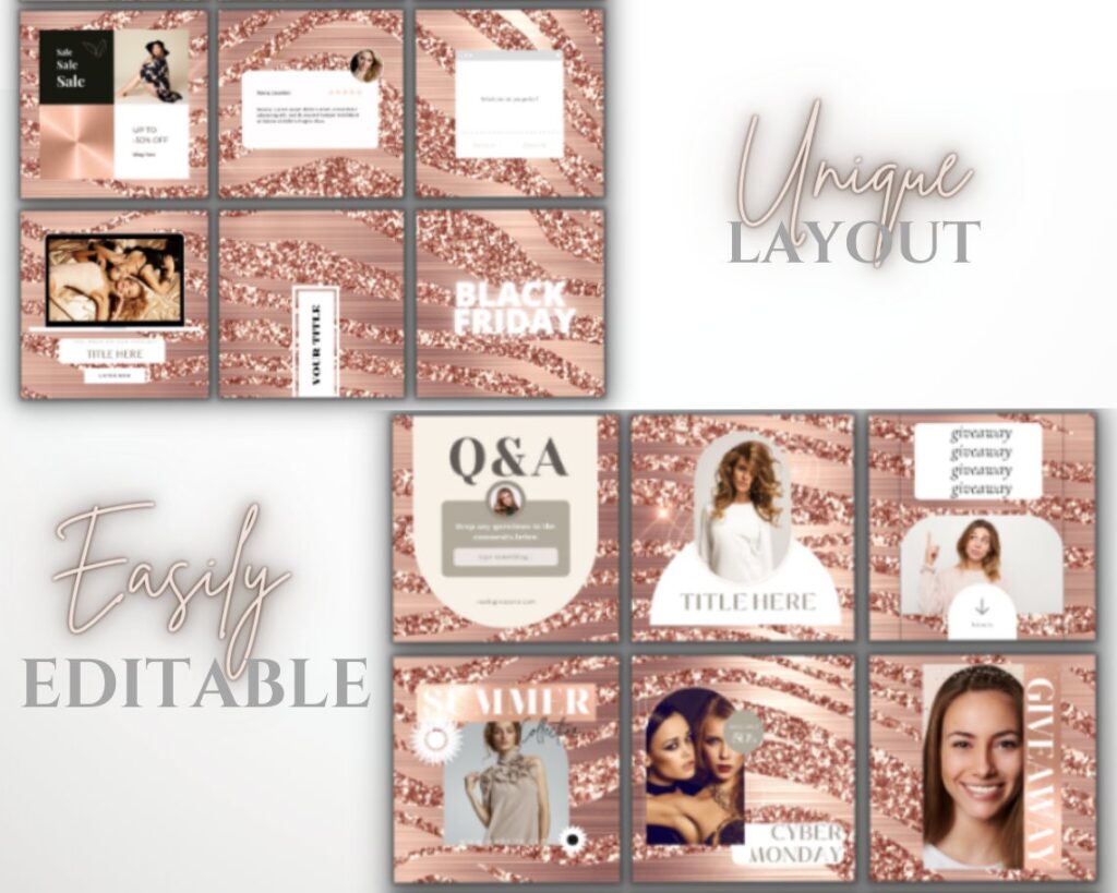 Beauty salon Social Media 