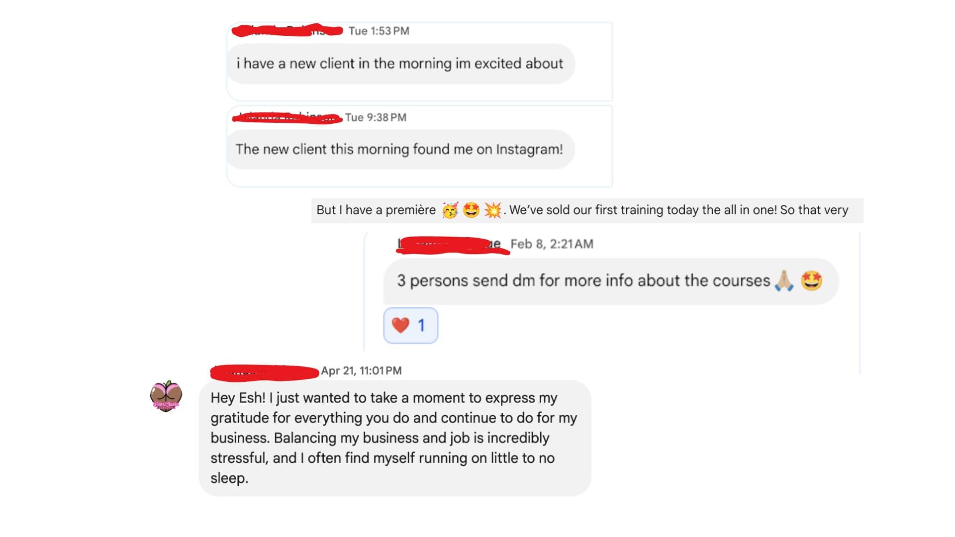 Creator HQ Member Testimonials Collage